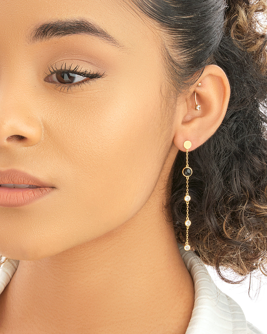 Sterling Silver CZ & Gemstone Drop Earrings Earring Sterling Forever 
