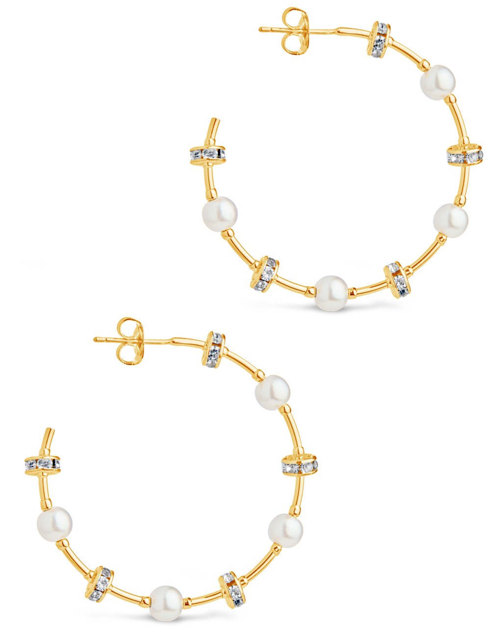Talulla Hoops Earring Sterling Forever Gold 