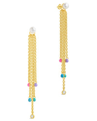 Delmare Dangle Earrings Earring Sterling Forever Gold 