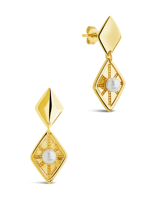 Kenza Drop Earrings Earring Sterling Forever Gold 