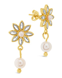 Esti Drop Studs Earring Sterling Forever Gold 