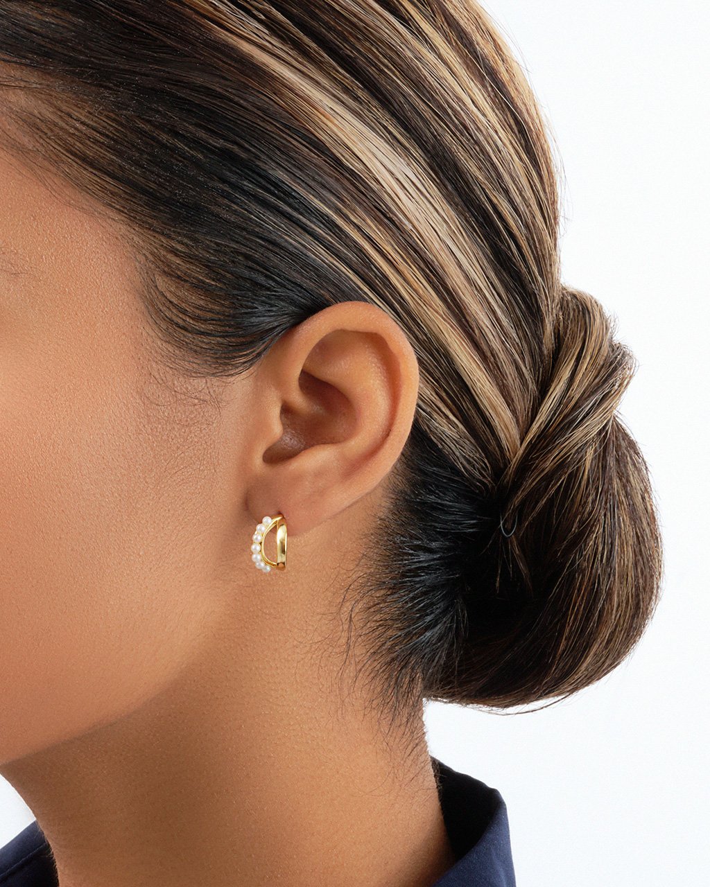 Willa Stud Hoops Earring Sterling Forever 