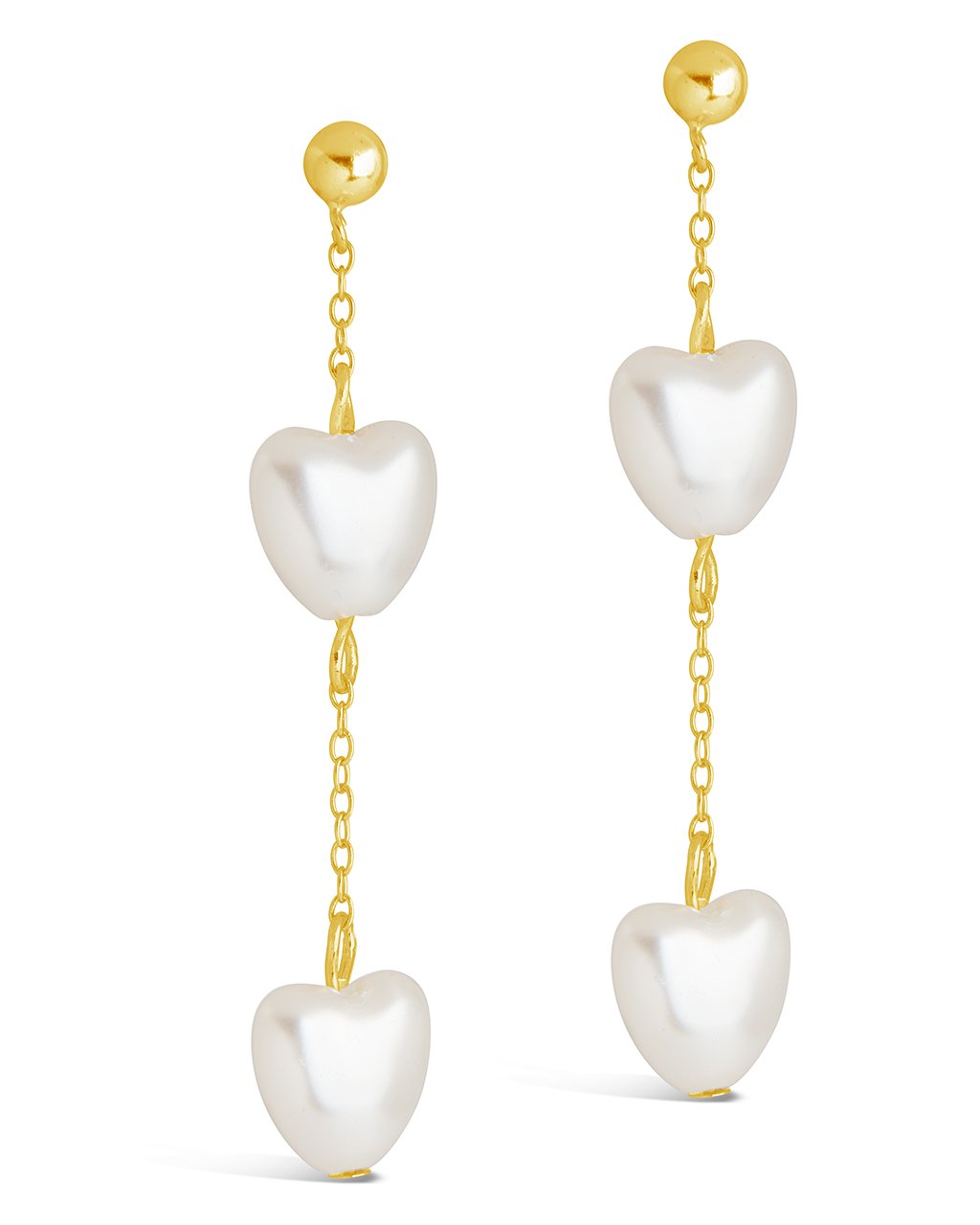 Tessie Drop Studs Earring Sterling Forever Gold 