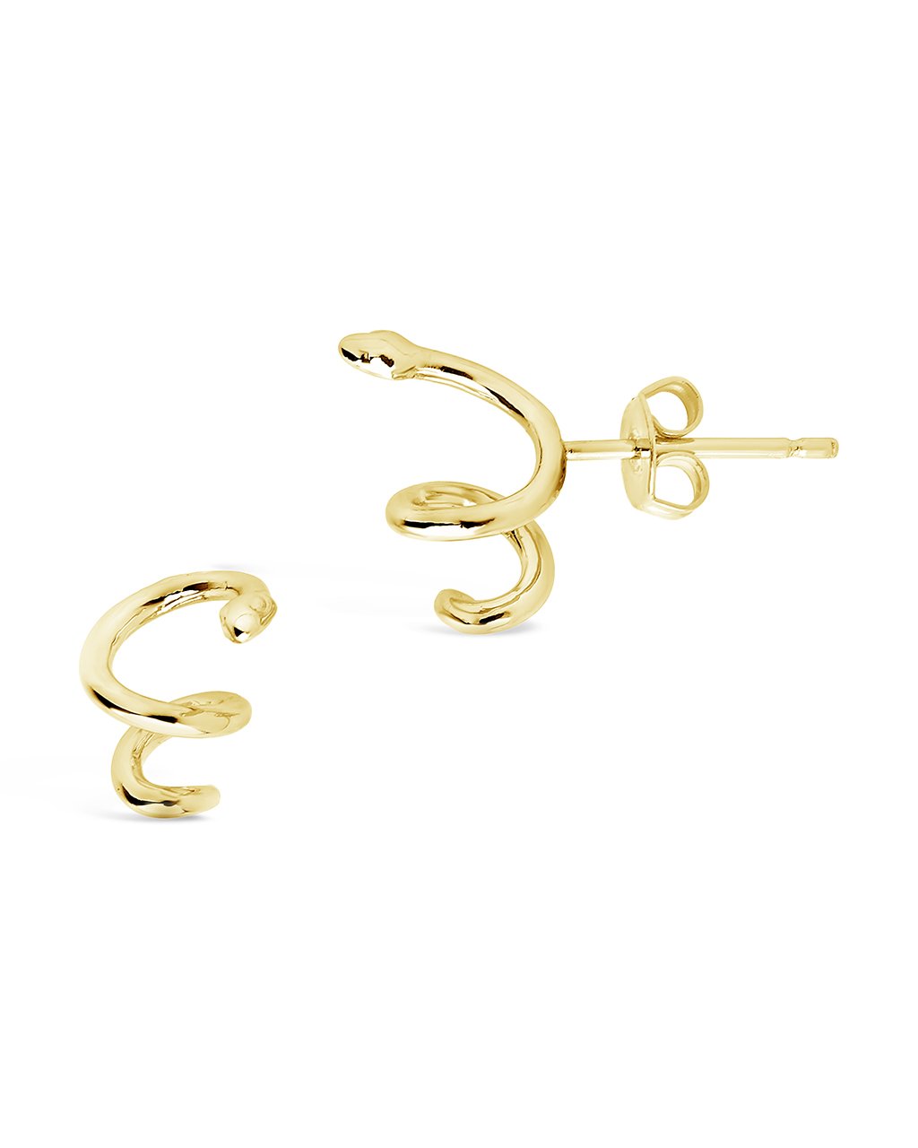 Spiral Snake Studs - Sterling Forever