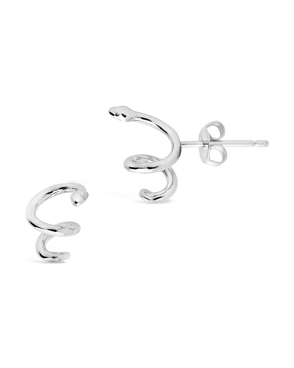 Spiral Snake Studs - Sterling Forever