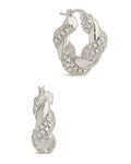 Florence Hoops Earring Sterling Forever Silver 