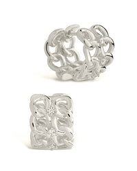Carleene Huggie Hoops Earring Sterling Forever Silver 