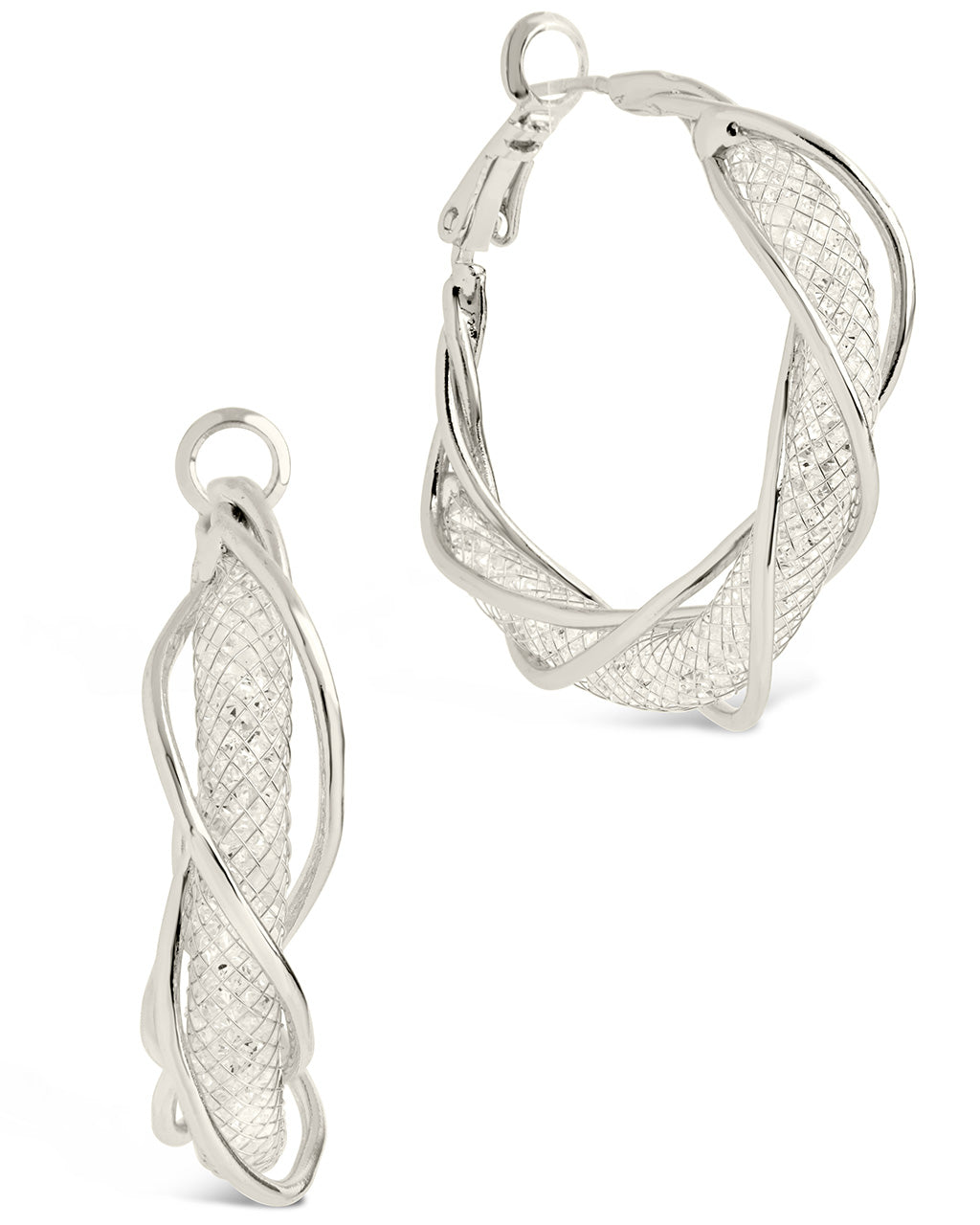 Suki Hoops Earring Sterling Forever Silver 