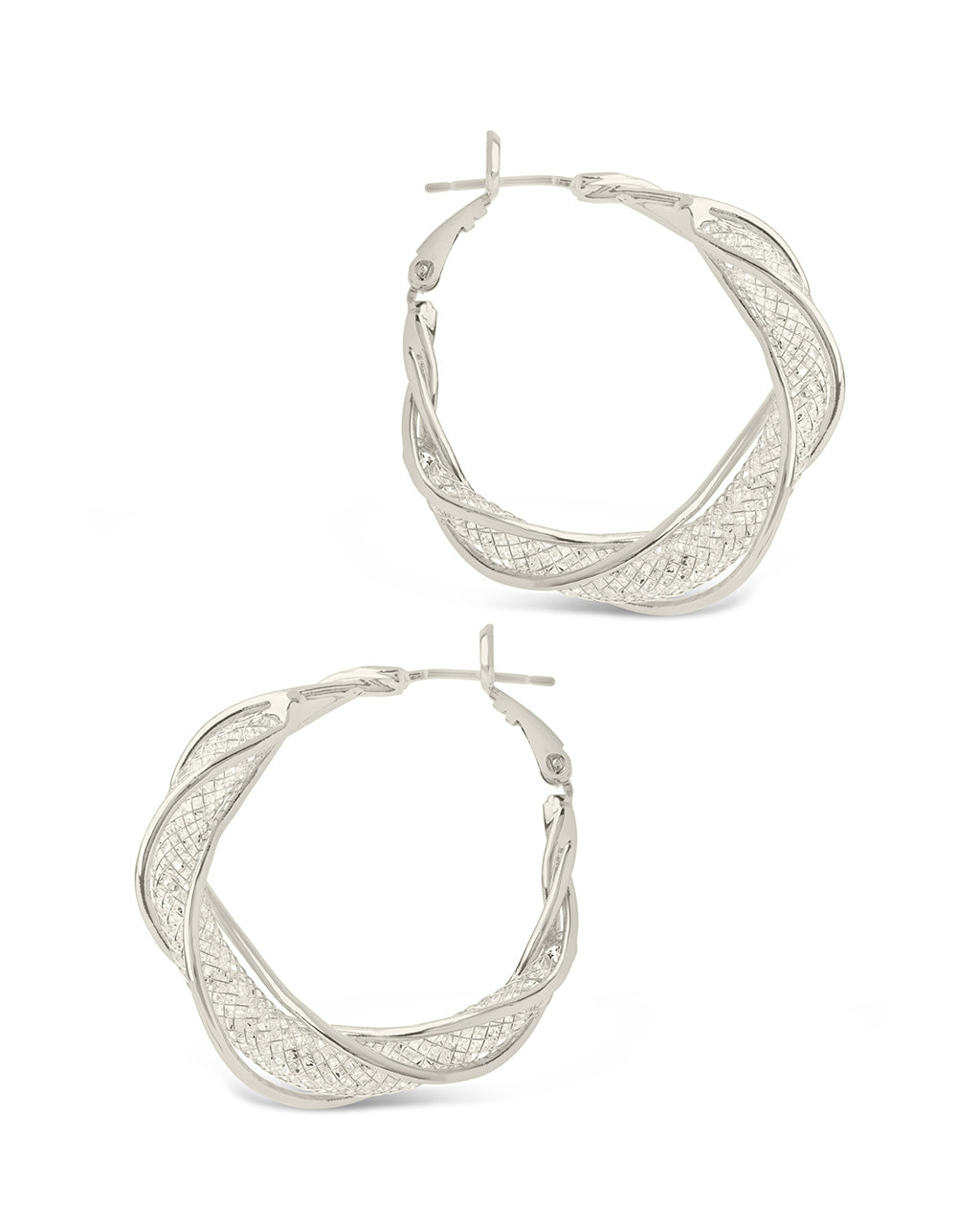 Suki Hoops Earring Sterling Forever 