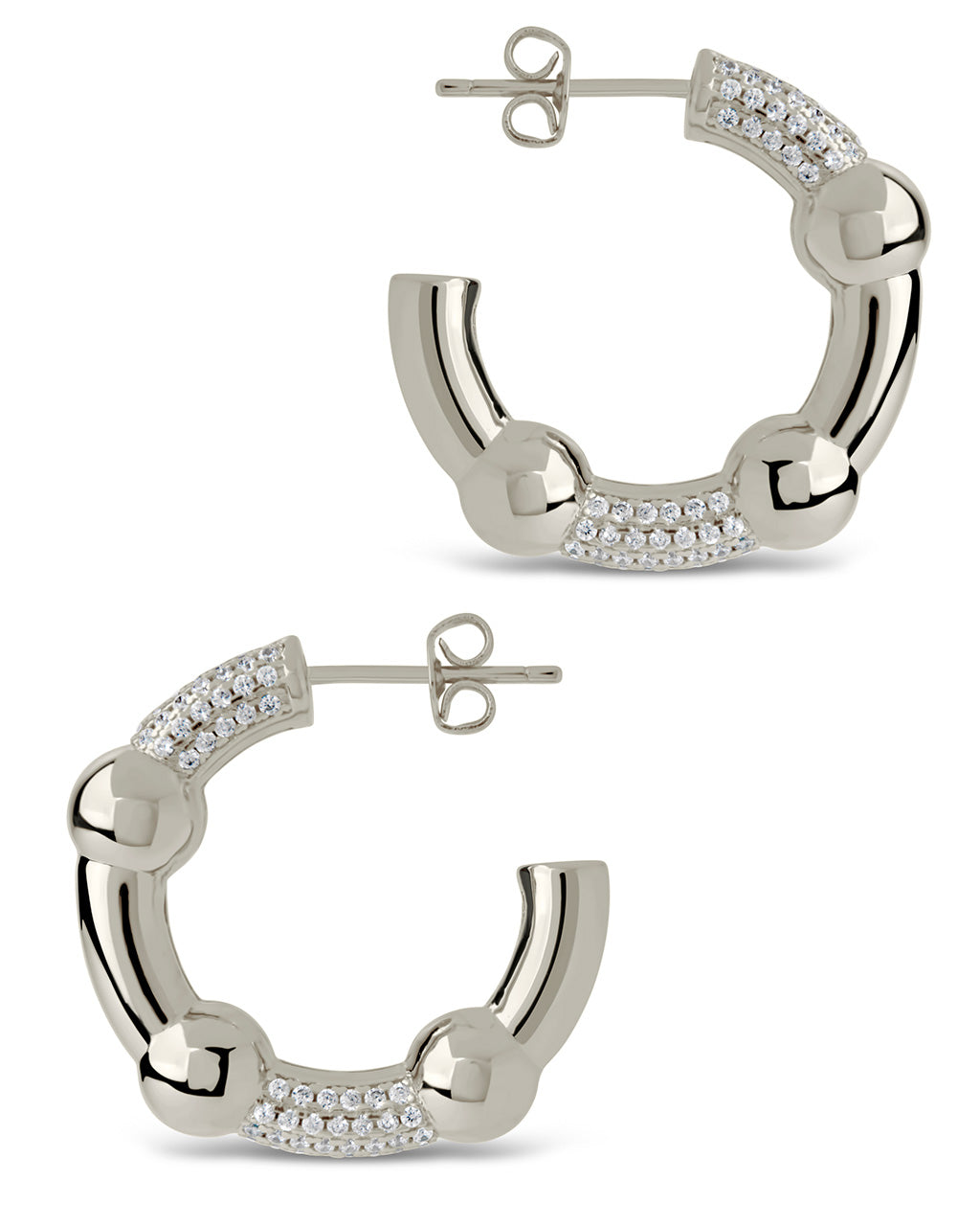 Emilee Hoops Earring Sterling Forever 
