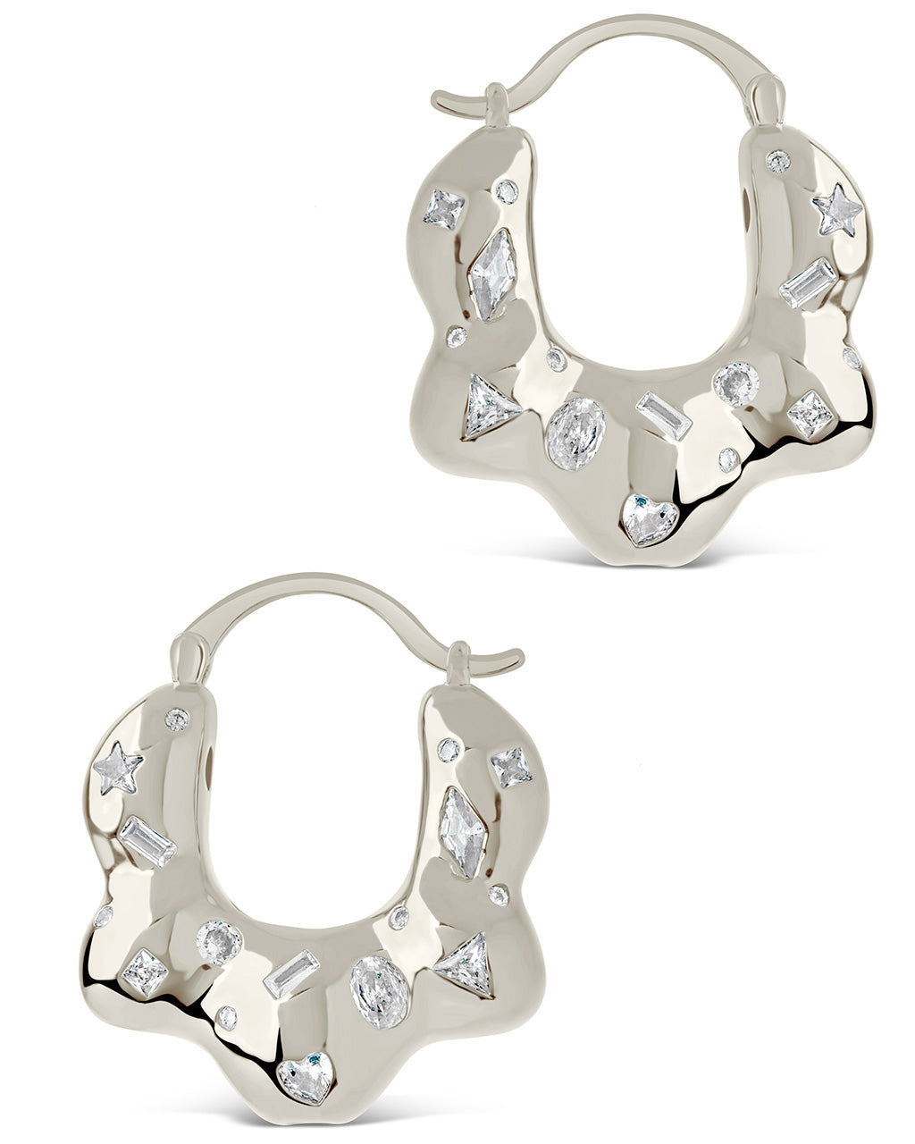 Tari Hoops Earring Sterling Forever 