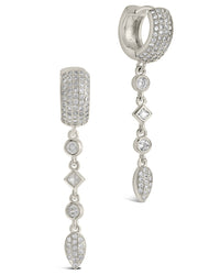 Malin Drop Hoops Earring Sterling Forever Silver 