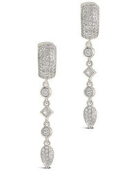Malin Drop Hoops Earring Sterling Forever 