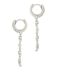 Malin Drop Hoops Earring Sterling Forever 