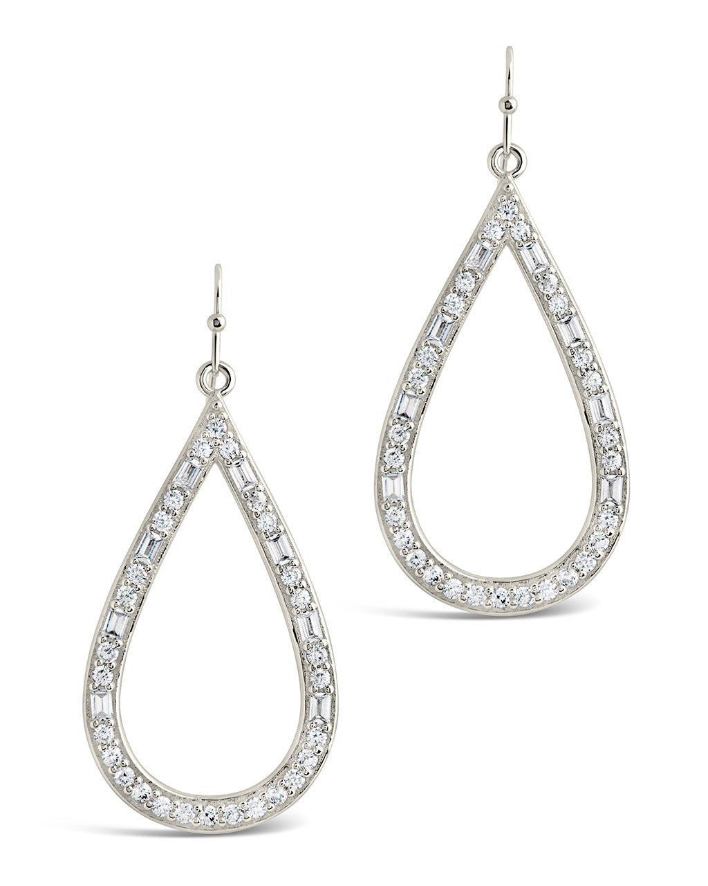 Evangeline Teardrop Hoops Earring Sterling Forever 