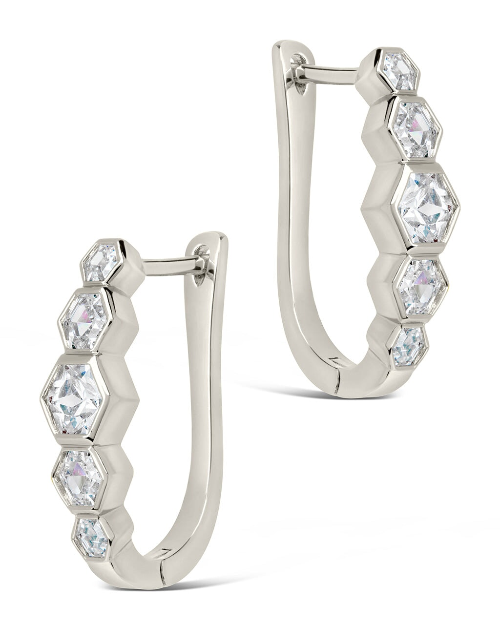 Gia Latch Hoop Earring Sterling Forever 