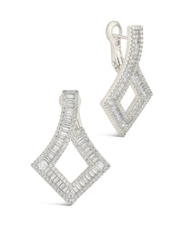 Amina Statement Studs Earring Sterling Forever Silver 