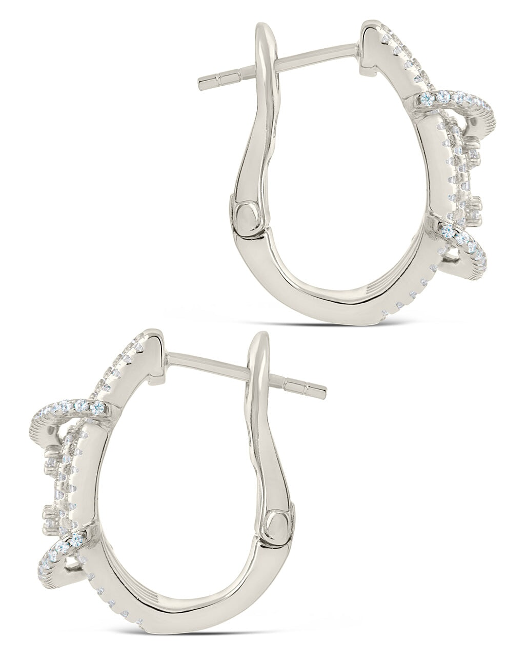 Leigh Statement Hoops Earring Sterling Forever 