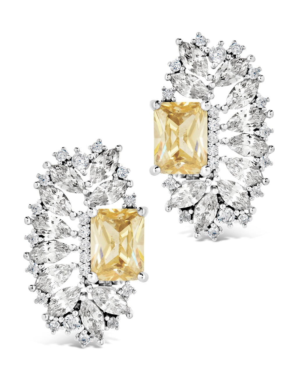 Nina Statement Studs Earring Sterling Forever Silver 