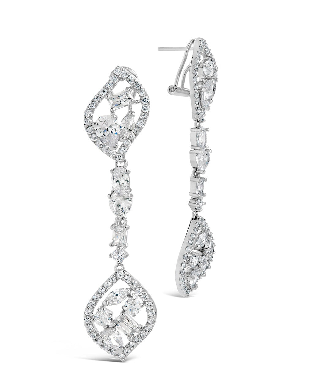 Mariah Drop Studs Earring Sterling Forever Silver 