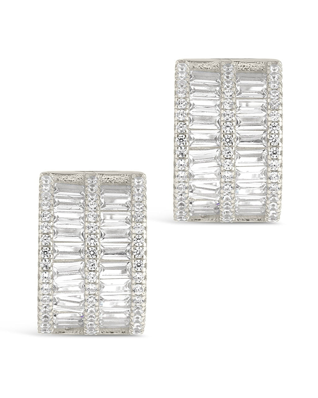 Serena CZ Hoops Earring Sterling Forever 