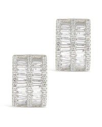 Serena CZ Hoops Earring Sterling Forever 