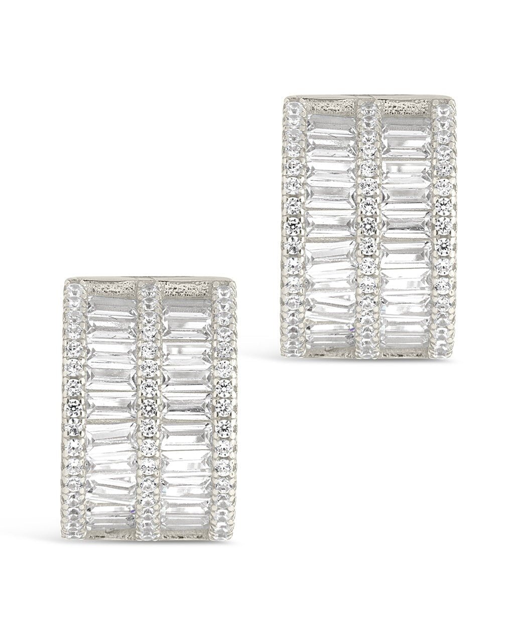 Serena CZ Hoops Earring Sterling Forever 