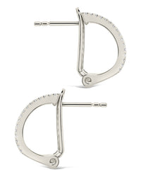 Serena CZ Hoops Earring Sterling Forever 