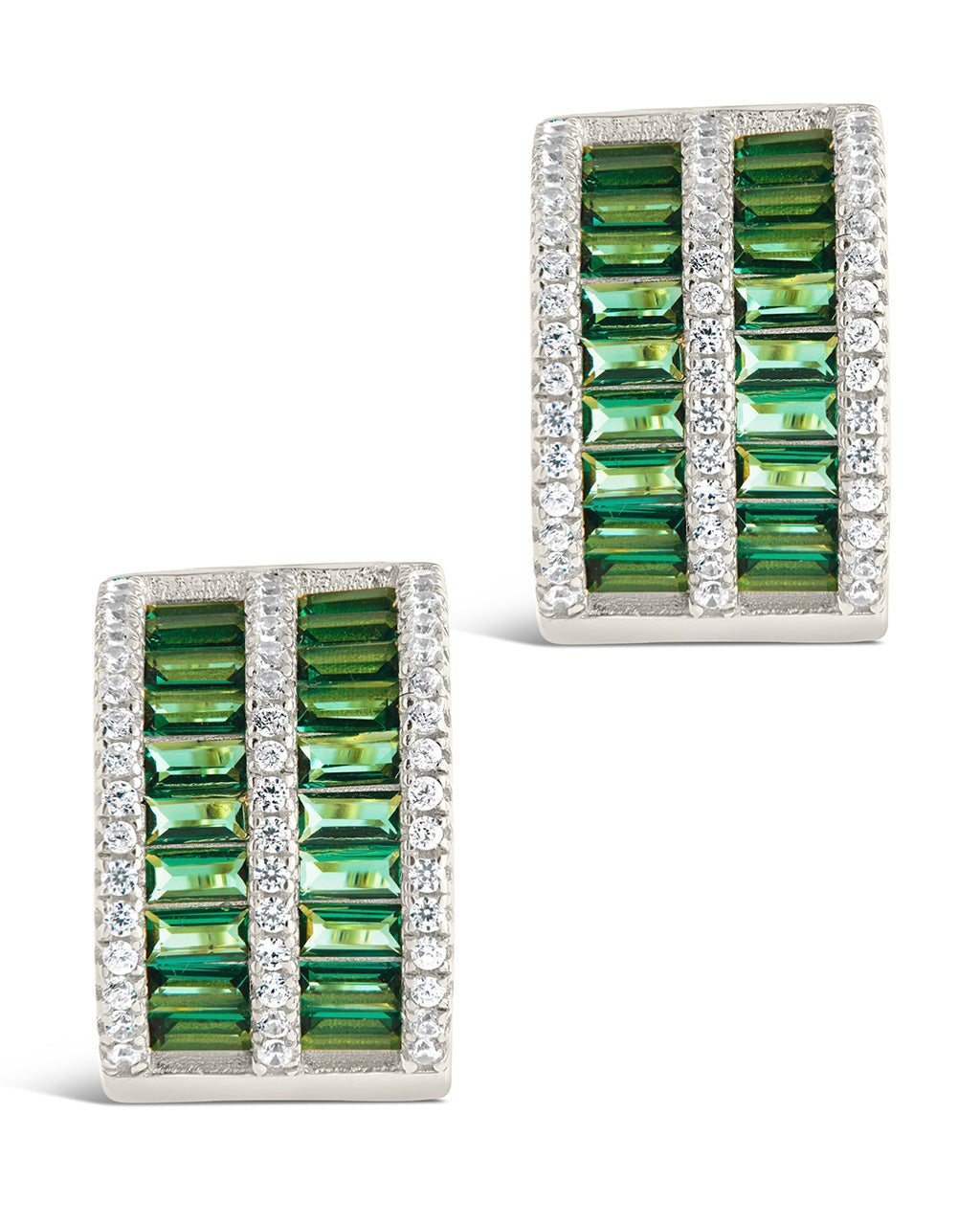 Serena CZ Hoops Earring Sterling Forever 