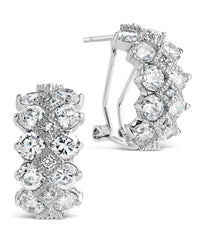 Lena CZ Hoop Earrings - Sterling Forever