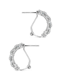 Lena CZ Hoop Earrings - Sterling Forever
