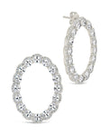 Rosario Statement Studs Earring Sterling Forever Silver 