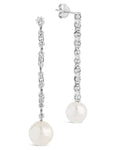 Blake Pearl Drop Stud Earrings - Sterling Forever