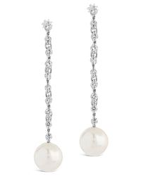 Blake Pearl Drop Stud Earrings - Sterling Forever