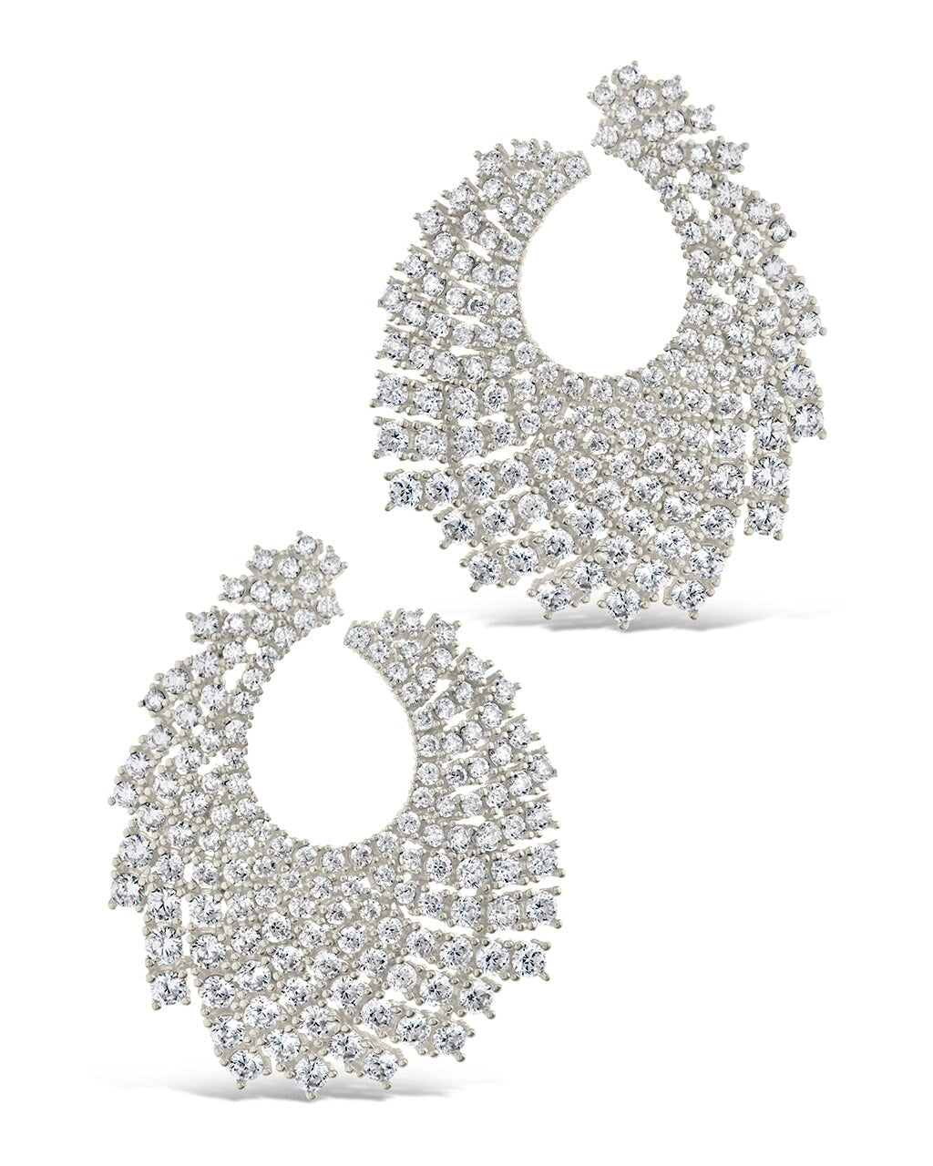 Viola Statement Studs Earring Sterling Forever 