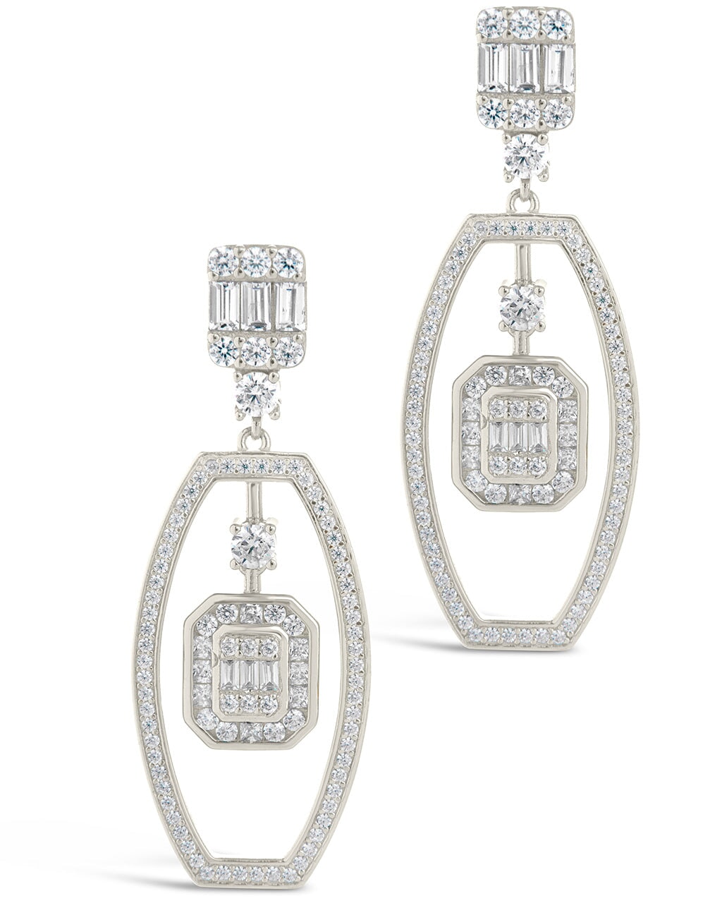 Kendall Drop Studs Earring Sterling Forever 