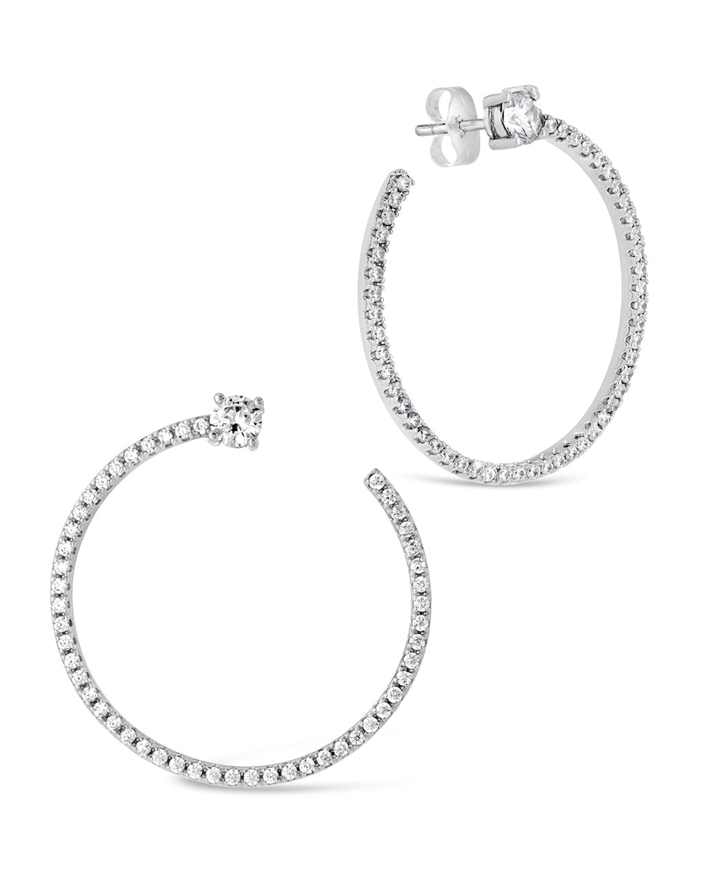 Cindy Circle Studs Earring Sterling Forever Silver 