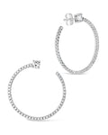 Cindy Circle Studs Earring Sterling Forever Silver 
