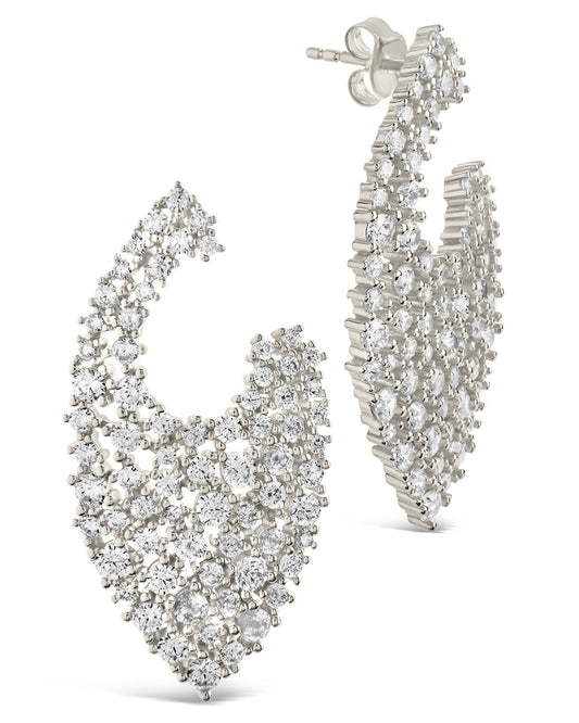 Priscilla Statement Studs Earring Sterling Forever Silver 