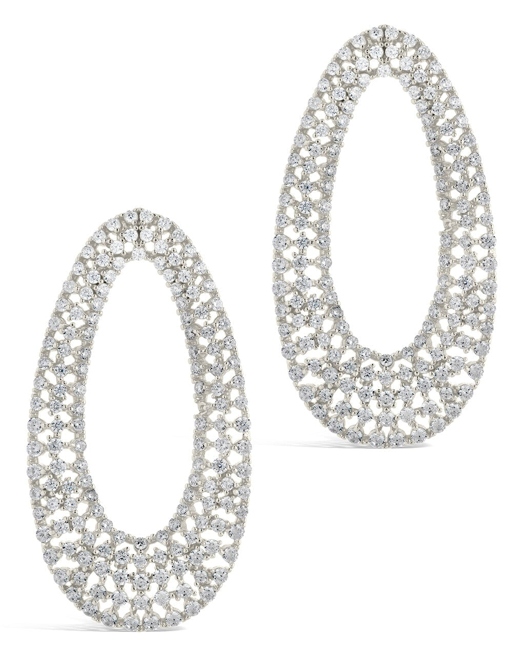 Olivia Oval Studs Earring Sterling Forever 