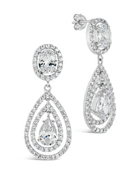 Cheyenne Drop Studs Earring Sterling Forever Silver 