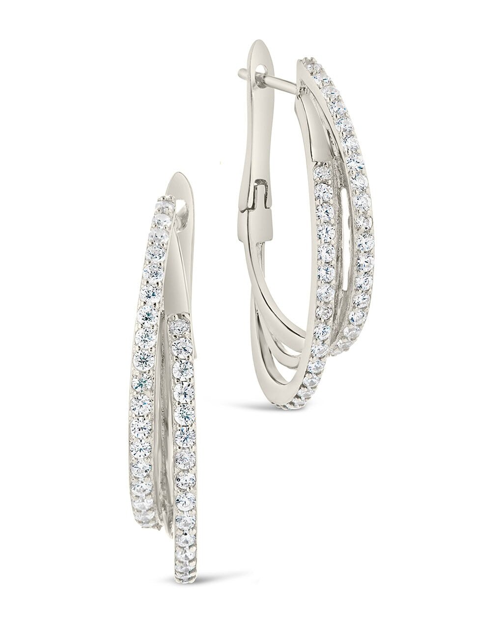 Kyle Hoops Earring Sterling Forever Silver 