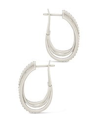 Kyle Hoops Earring Sterling Forever 