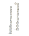 Natasha Drop Studs Earring Sterling Forever Silver 