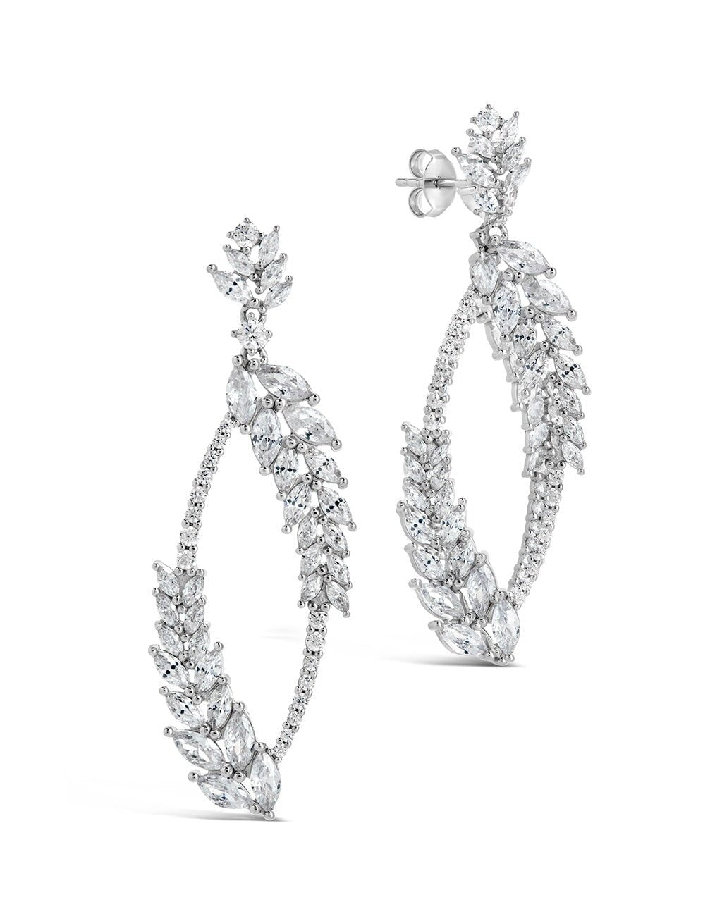 Gail Statement CZ Drop Earrings - Sterling Forever