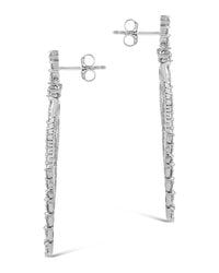 Gail Statement CZ Drop Earrings - Sterling Forever