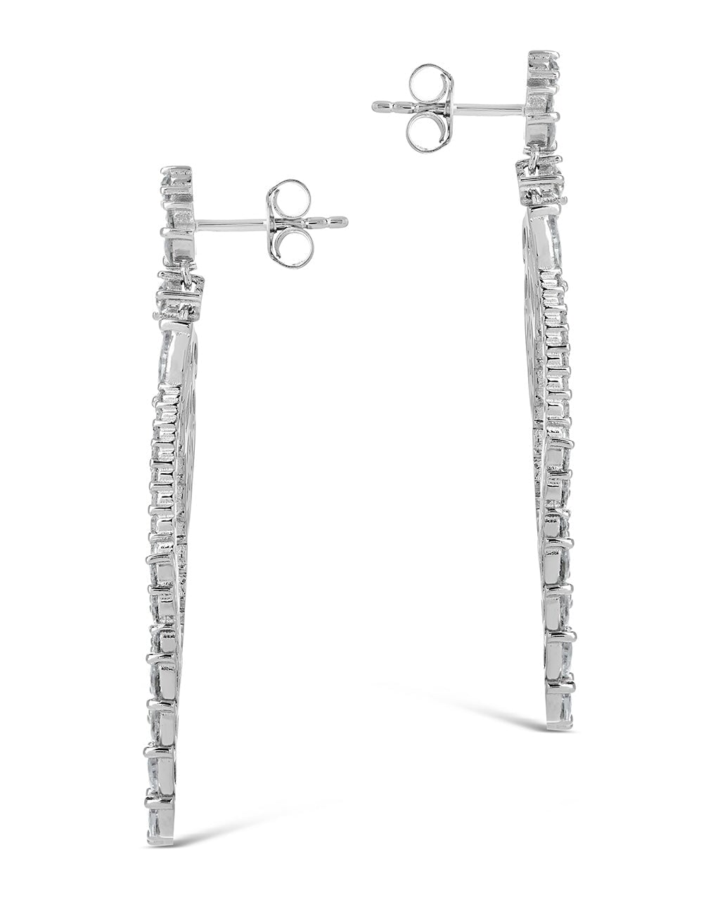 Gail Statement CZ Drop Earrings - Sterling Forever