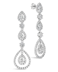 Meryl CZ Drop Earrings - Sterling Forever