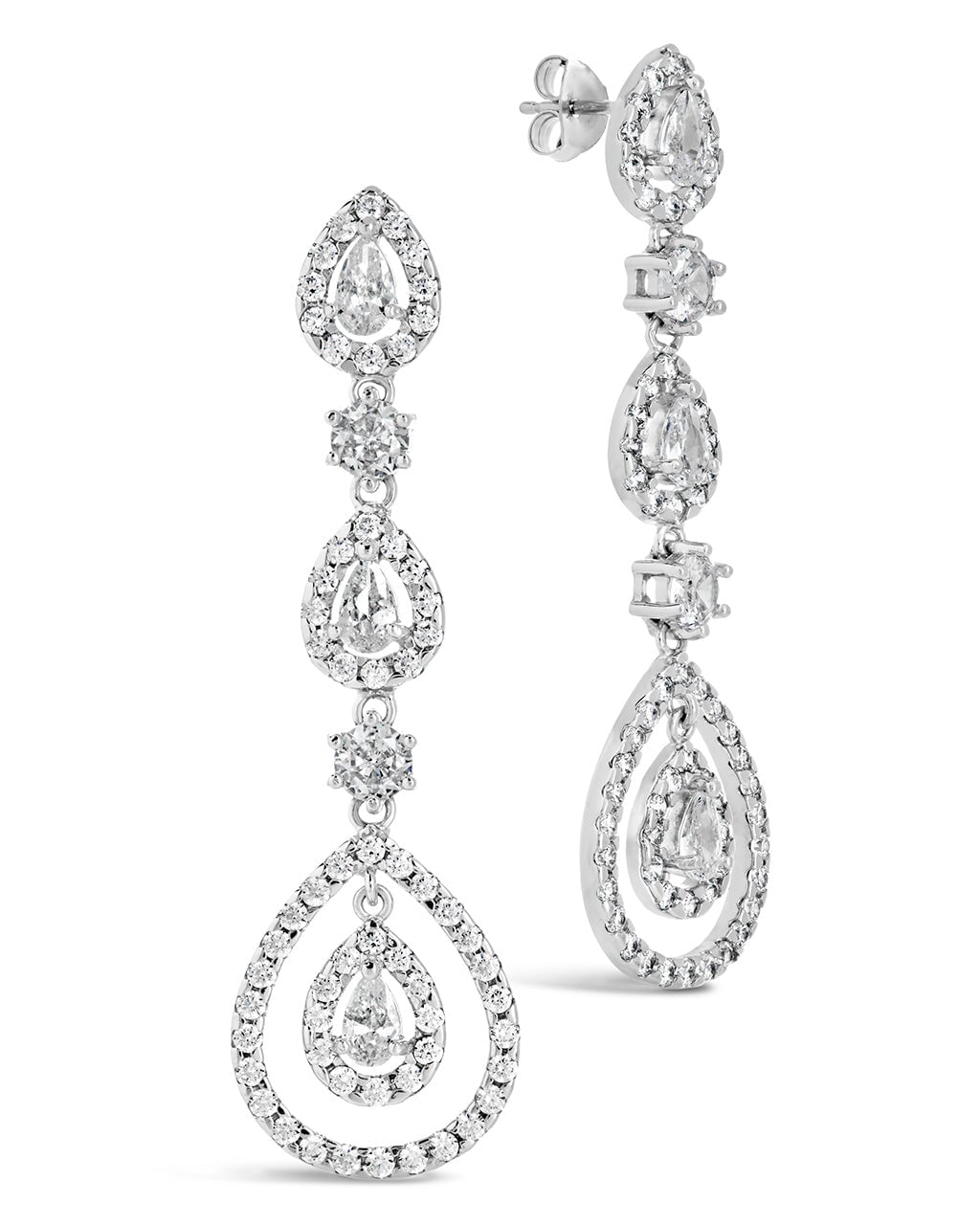 Meryl CZ Drop Earrings - Sterling Forever