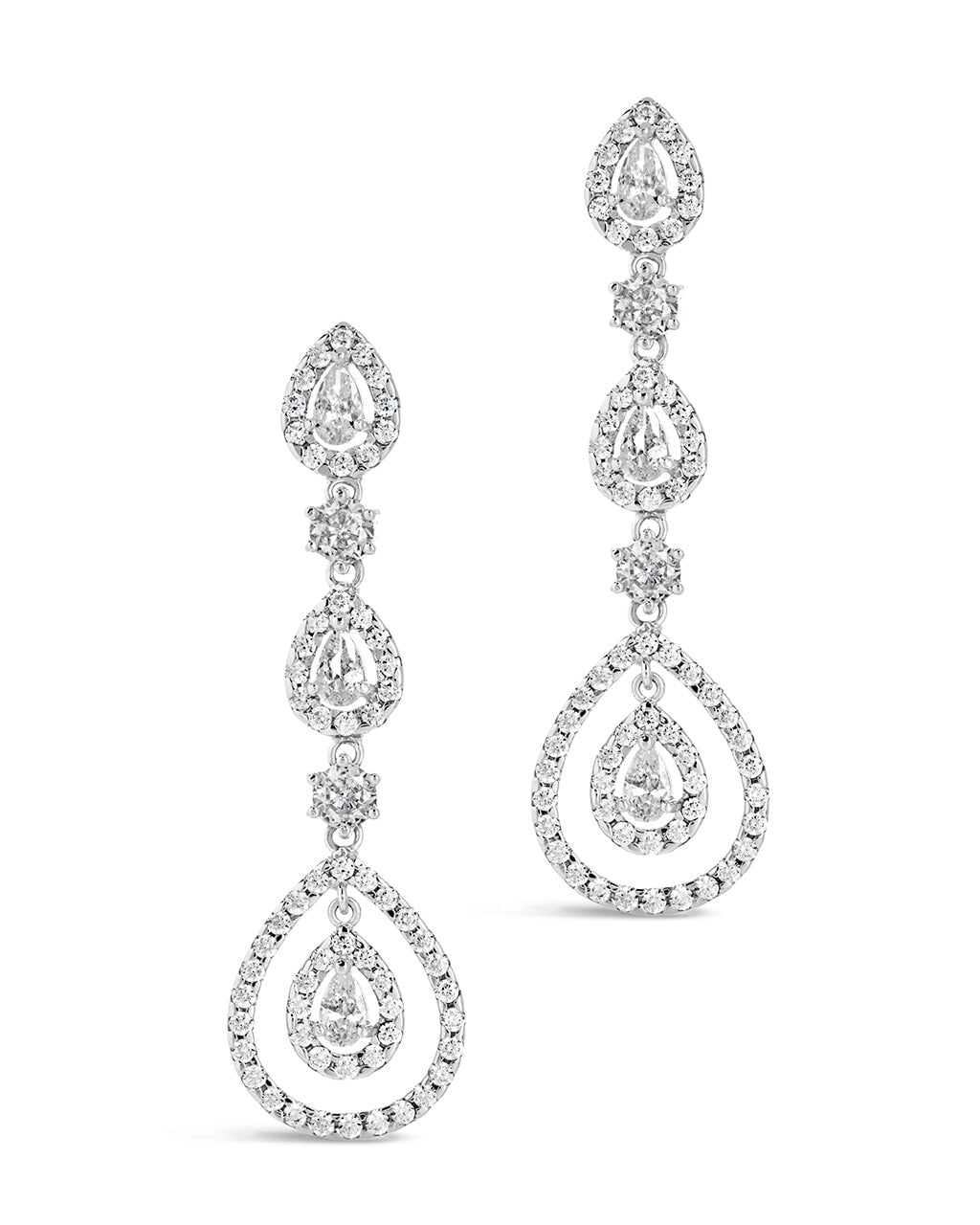 Meryl CZ Drop Earrings - Sterling Forever